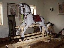 Handmade wooden rocking horse - rocking,