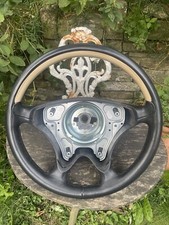 Mercedes W210 R170 W208 W140 W463 W124 W202 R129 Cream Leather Steering wheel