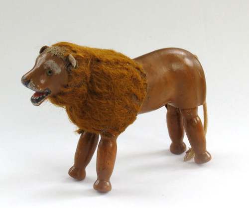 Vintage wooden figure lion - vintage,