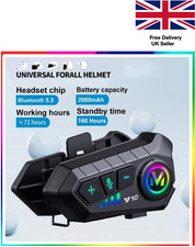 HiFi Wireless Motorbike Call Headphone Motorcycle Helmet Headset Bluetooth 5.3