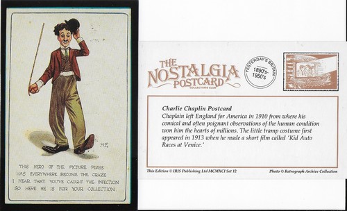 Postcard charlie chaplin - postcard,