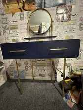 Blue Vanity Table with Two