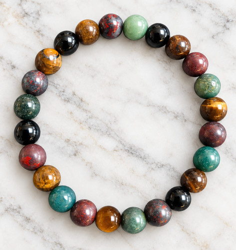 8mm mixed gemstone bracelet - 8mm,