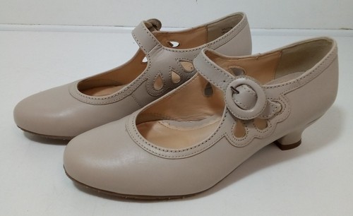 Hotter beige shoes mary jane - hotter,