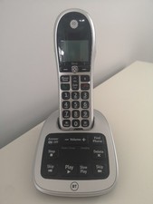 BT 4600 Cordless Phone with Big Button and Single Handset Answer Machine