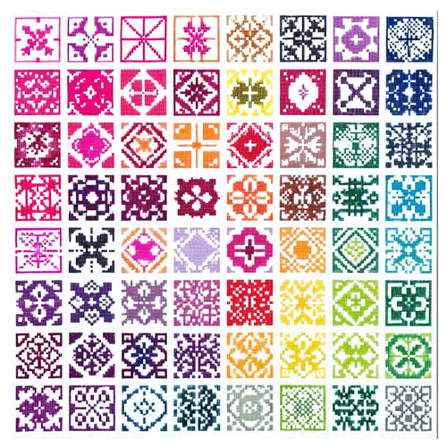 Printed cross stitch kit ct - printed,