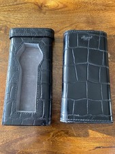 Rapport London Single Watch In Black  Leather Travel Protective Case