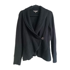 East Boiled Wool Fitted Black