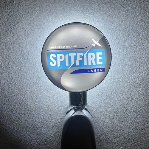 Brand new spitfire lager beer - brand,