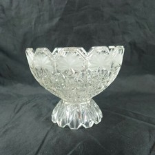 EAPG BERRY BOWL CLEAR GLASS NUT SWEET DISH 5in diameter 