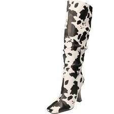 Black White Cow Print High