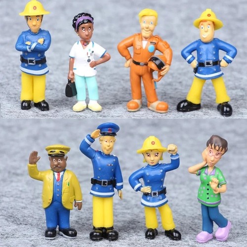12pcs fireman sam figures - sam,