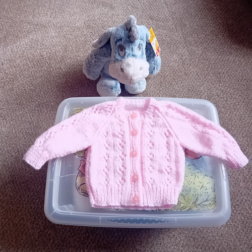 Hand knitted baby cardigan - knitted,