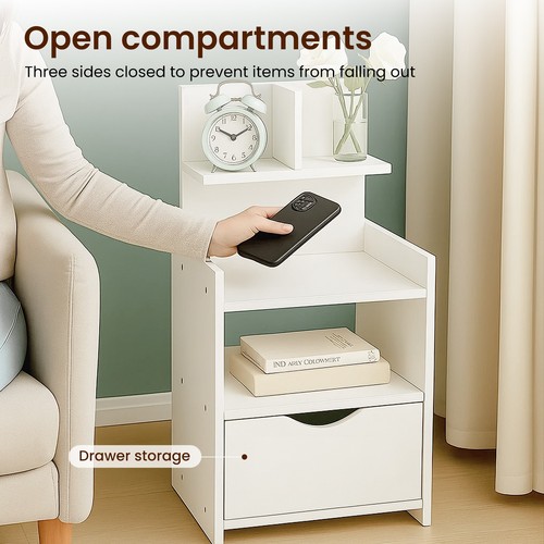 Modern bedside table drawer - bedside,