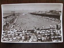 Denbighshire postcard The Bathing Pool Rhyl 1953 Valentine's W3971