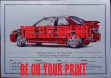 Rover 216GTi Poster A3