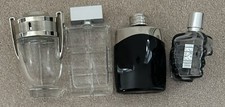 4 Empty Mens Aftershave Bottle