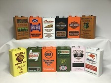 Classic  Vintage Display Metal Oil Can with Logo Lid, 2 designs,LAST 2 LEFT 