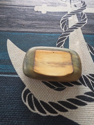 Vintage bone snuff box - vintage,