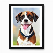 Cesky Terrier Watercolour Dog