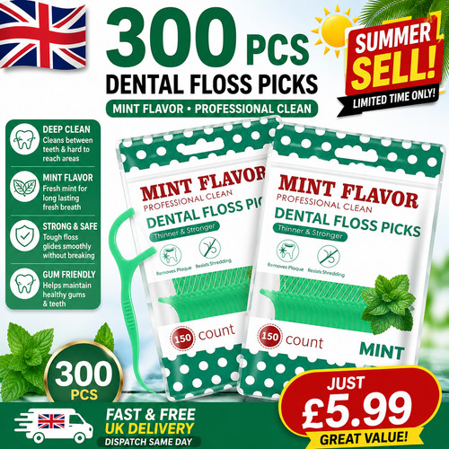 300 dental floss - 300, mint
