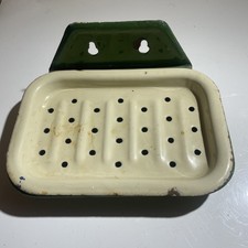 Vintage green &cream  Enamel