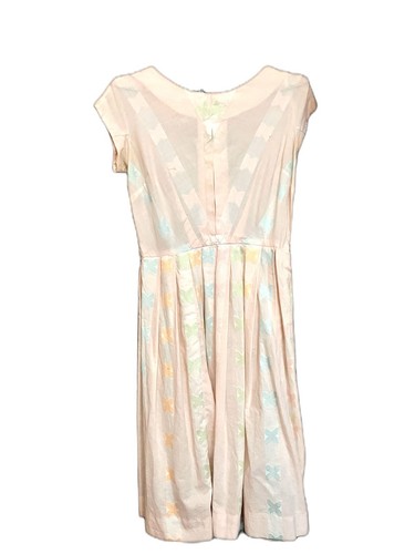 Vintage 1950s pastel cotton - pastel,
