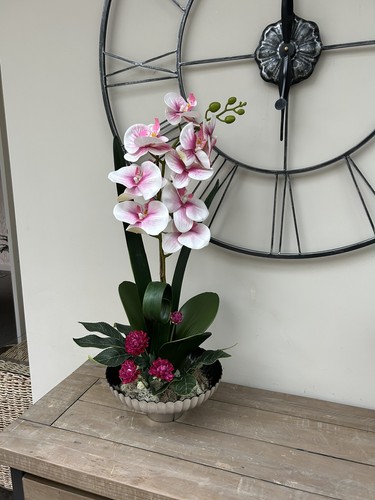 Pink and white luxury silk - pink,