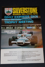 Silverstone Daily Express GKN International Trophy Poster 1970 F1 Original