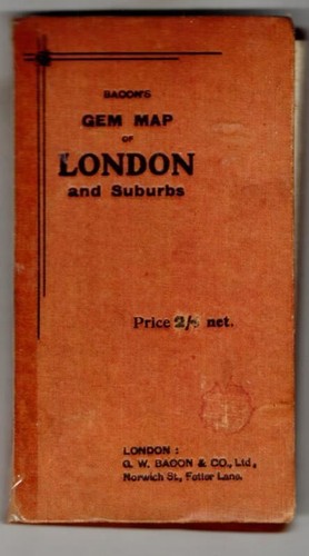 Bacon gem map london and - bacon's,