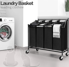 Mondeer 4-Bag Laundry Sorter