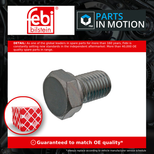Sump plug 48893 febi oil - sump,