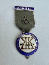 Silver & Enamel Masonic Lord Kitchener Lodge Number 3402 Members Jewel.