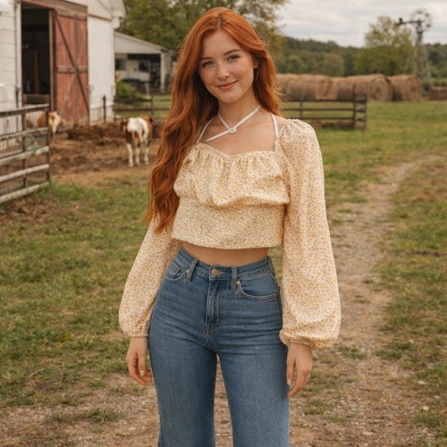 Elodie floral crop top - crop,