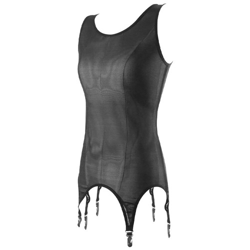 Mesh sheer vest - mesh, bodysuit
