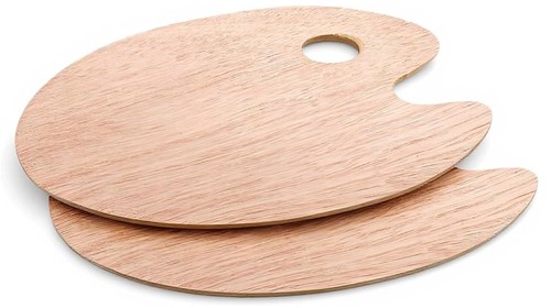 Wooden painting palettes - wooden,