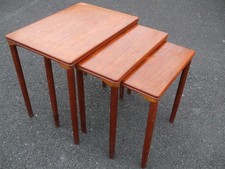 Vintage Danish teak nest of