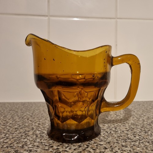 Vintage yellow amber glass - ,,