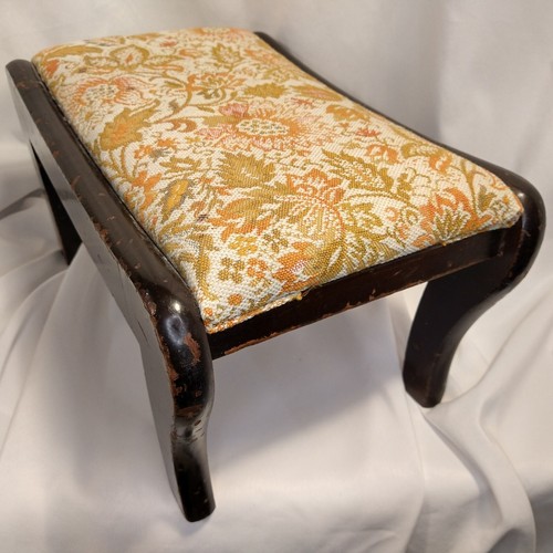 Vintage mahogany foot stool - vintage,