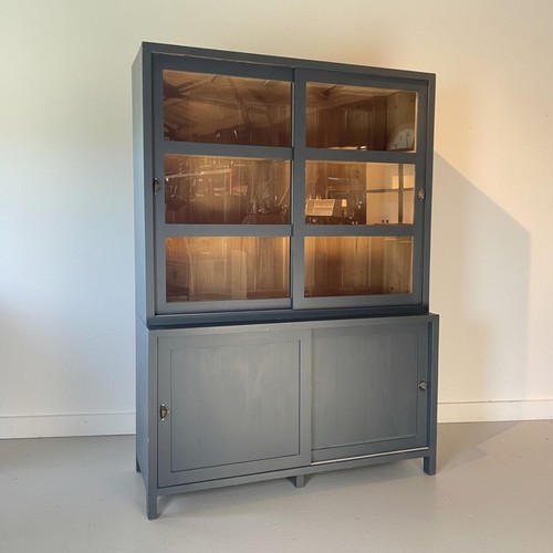 Antique vintage blue painted - blue,