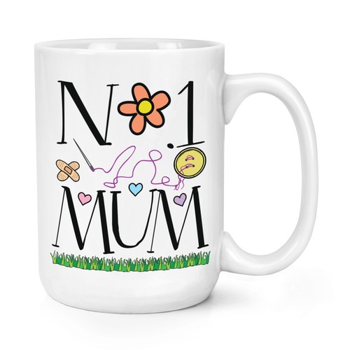 Mum hearts 15oz - hearts, mug
