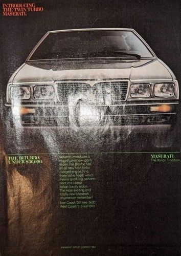Classic maserati car - x3,