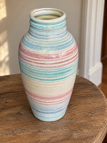 Vintage studio pottery vase - vintage,