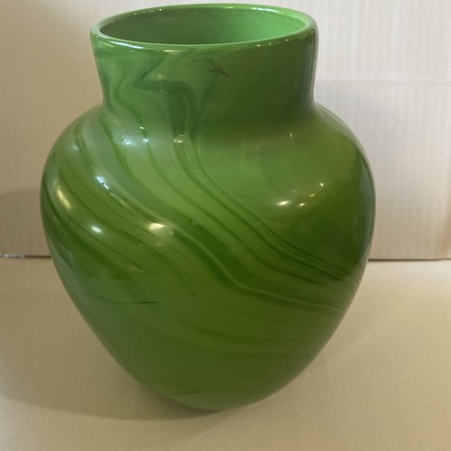 Akro agate green glass slag - green,