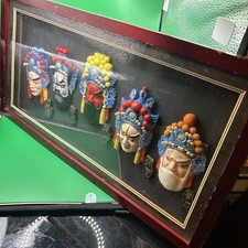 Chinese opera face masks in