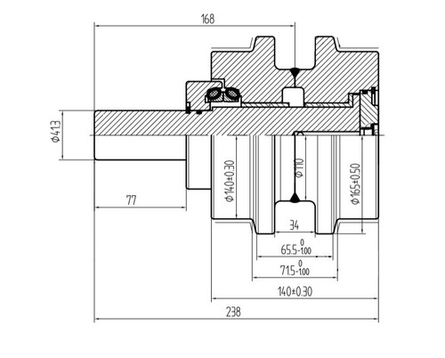 Top roller for volvo ec140 - for,