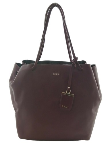 Dkny dark red tote shoulder - dark,