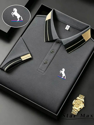 Men patterned polo shirt - patterned,