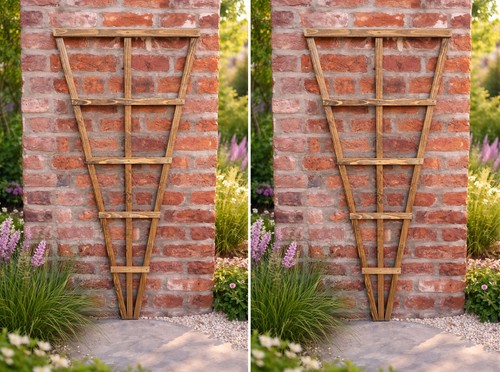 Wooden wall trellis climbing - wall,