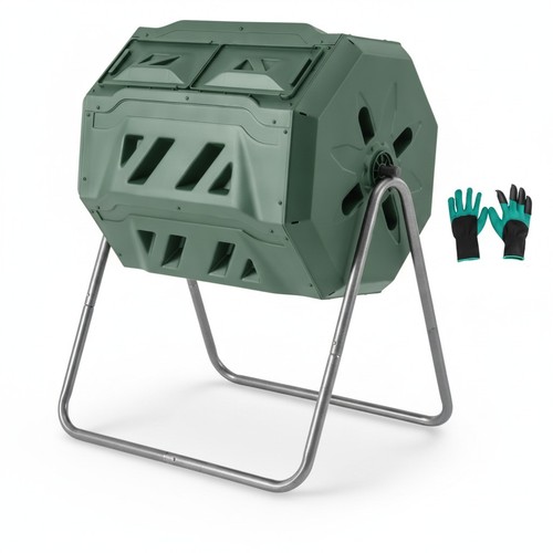 Garden compost tumbler bin - compost,